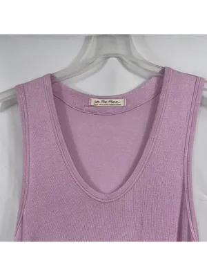We The Free Purple Scoop Neck Tank Top Small thumbnail 2