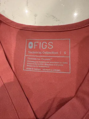 FIGS Catarina Scrub Top Dark Cherry thumbnail 3