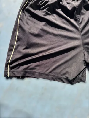 Vintage Adidas Mens Black w/White Piping Logo Soccer Running Shorts Athleticwear thumbnail 5