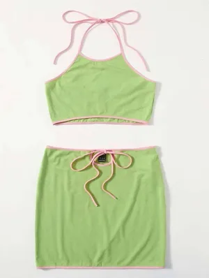 Skirt And Crop Top Set thumbnail 2