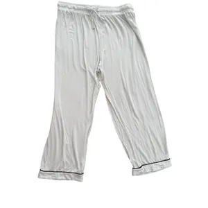 Joyarza White Pajama Set Medium Soft Viscose Button Front Short Sleeve Sleepwear thumbnail 4