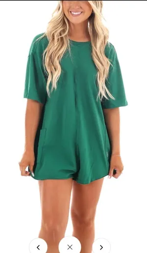 NWOT FREE PEOPLE HOT SHOT TEE ROMPER fp movement thumbnail 1
