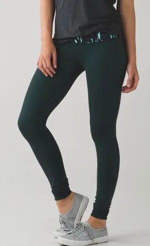 Lululemon Wunder Under 3 full length leggings reversible 2 thumbnail 1