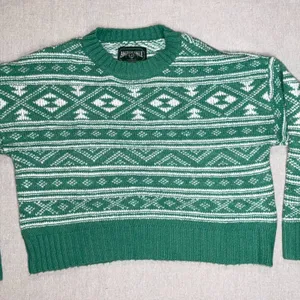 American Eagle | Green Fair Isle Snowdrift Sweater | Medium thumbnail 8