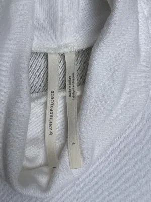By Anthropologie White Turtleneck Top Classic Office Spring Capsulewardrobe S thumbnail 2