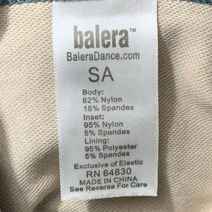 Balera Dance Crop Top Womens Small Teal Ruffle Mesh Cold‎ Shoulder Performance thumbnail 2