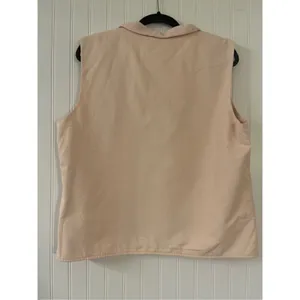 Eileen Fisher zip up vest fleece lined sz Medium thumbnail 4