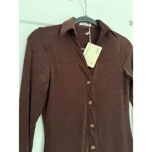 $60 New peppermayo Ring My Bell Mini Dress - Brown - size 4 thumbnail 7