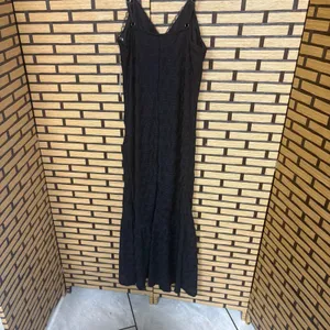 No Boundaries Black Lace Maxi Dress Size‎ Small thumbnail 2