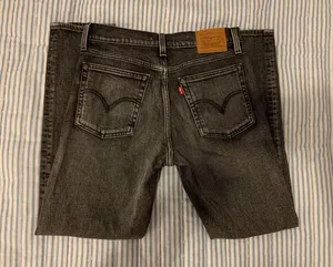 Levi's Wedgie Straight Black Jeans thumbnail 2