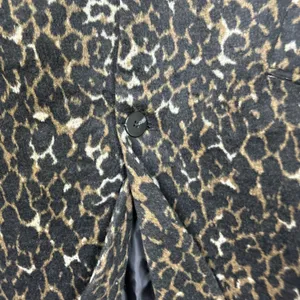 Apt 9 Womens Cheetah Leopard Print Overcoat Single Button Long Jacket Small NEW thumbnail 3