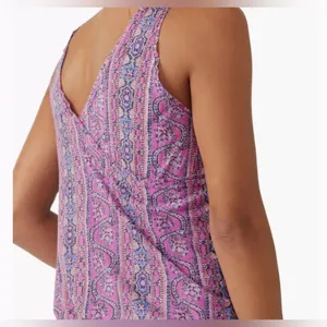 Free People We the Free Your Twisted Tee Printed Tank V-neck; elastic waist M thumbnail 3
