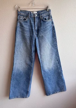 Reformation Light Blue Wide-Leg Jeans thumbnail 1
