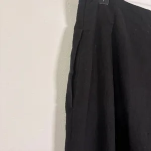 Madewell Black Wrap Button Front Midi Skirt Sz 8 thumbnail 5