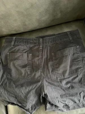 Faded Glory Black Cotton Shorts with Branded Waist Tag thumbnail 3