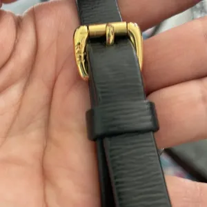 Black Leather Ralph Lauren Crossbody thumbnail 8
