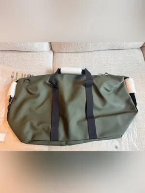 NWT Rains Hilo overnight Weekend Bag medium size in green waterproof thumbnail 10
