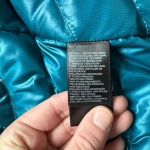 The North Face Down Puffer Coat Turquoise thumbnail 7