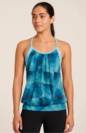 NWT Sweaty Betty Sirsha 2 in 1 Tank Green- Size Small thumbnail 1