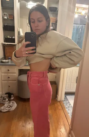 ZARA Pink Jeans thumbnail 3