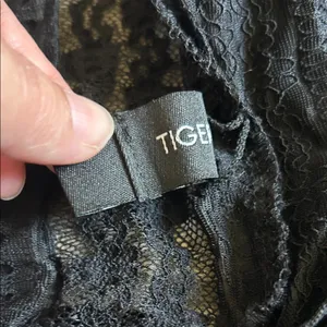 Tiger Mist Black Sheer Long Sleeve Top thumbnail 2