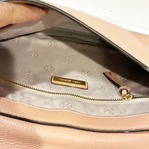 Tory Burch Salmon Pink Leather‎ Thea Fap Crossbody Bag thumbnail 4