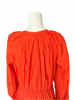 Ulla Johnson - Miranda Red Orange Ruffle Mini Dress Sz 10 thumbnail 6