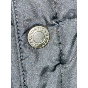 Abercrombie & Fitch Black Hooded Winter Utility Puffer Coat Jacket Womens Size M thumbnail 6