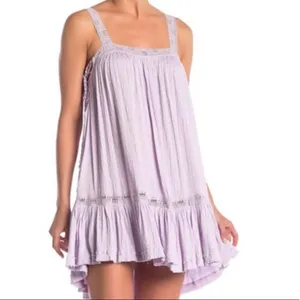 Free People Sweet Thing Tunic Dress In Lilac Size Small thumbnail 2