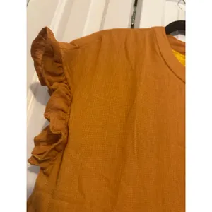 Yellow Tiered Ruffle Sleeve Dress Women's Babydoll Casual Sun Dress NWT Large‎ thumbnail 4