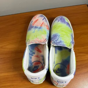 Nike Court Legacy Print Slip On Tie Dye Colorful Flat‎ Sneaker CZ1752-900 W8.5 thumbnail 5