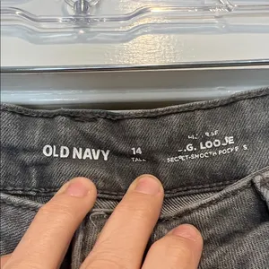 Old Navy Women's Gray Hi rise O.G. Loose jeans size 14 Tall. thumbnail 7