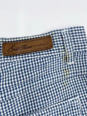 Vintage 90s Y2K Bill Blass Jeans Gingham Denim Mom Shorts Size 12 Cotton Preppy thumbnail 8