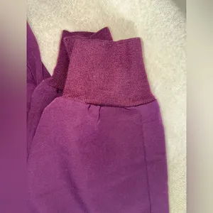 FIGS Purple and Blue Track Pants with Elastic Cuffs thumbnail 3