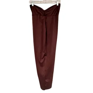 SKIMS Strapless Twist Bandeau Bodycon Dress Women's‎ Medium Brown Minimalist Y2K thumbnail 3