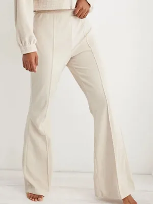 Aerie Groove On Velour Flare Ribbed Pants thumbnail 1