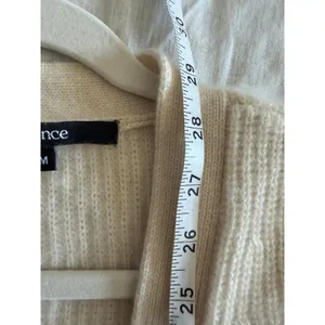 Quince Mongolian Cashmere Oversized Boyfriend Cardigan Sz Med Cream Sweater thumbnail 5