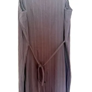VTG 90s Eddie Bauer Sleeveless Pinstripe Black Maxi Tank Dress Sz 8 (runs small) thumbnail 9