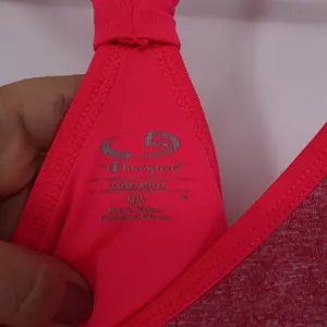 Champion C9 Womens Pink Layered Activewear Tank Top Built-in Bra Size M thumbnail 2