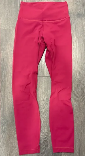 Lululemon Wunder Train High Rise Tight Leggings size 4 pomegranate thumbnail 1