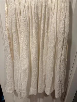 Free‎ People nightingale Cream dress smock back seersucker skirt small thumbnail 7