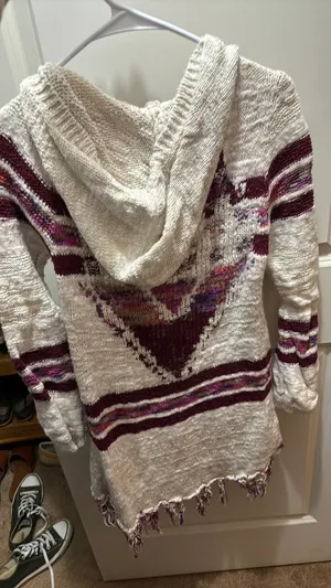 Cream Knit Cardigan thumbnail 2