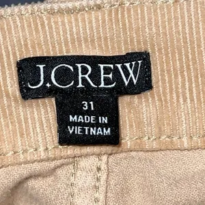 J. Crew Slim Demi Boot Cut Pants Corduroy Tan Khaki Women Sz 31 Preppy‎ BM744 thumbnail 7