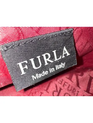 Furla Red Leather Shoulder Bag with Studded Strap thumbnail 5