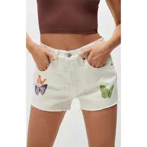 Levi’s Women's 501 Ivory Give Me Butterflies‎ Hi-Rise Denim Shorts, 30 NWT thumbnail 12
