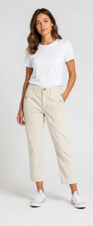 White House Black‎ Market Pret-A-Jet High Rise Slim Ankle Khaki Utility Pants 8 thumbnail 1