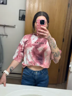 Shein Tie-Dye Tee Oversized thumbnail 2