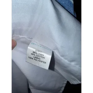 Draper James Linen Blend Blue & White Striped Midi Pocket Dress Size 8 #780 thumbnail 9