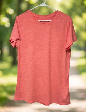 Women's Coral Short Sleeve Crew Neck Tee thumbnail 1