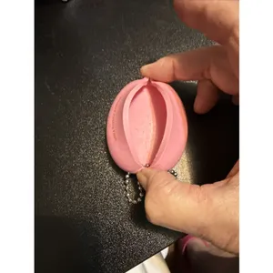 Ice Cream Money Coin Holder Keychain Pink Rubber 3 Potato 4 Collectible thumbnail 4